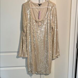 Wild Fable Gold Sequin Mini Dress